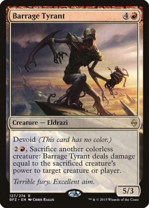 Barrage Tyrant - Foil<br /><span class="collector-number">Collector No. 127</span>