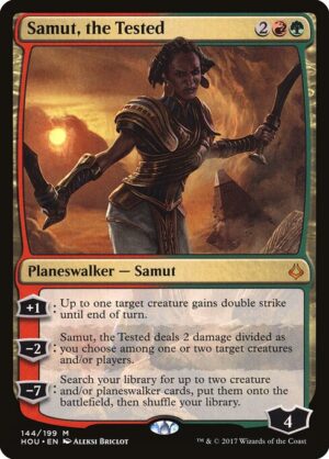 Samut, the Tested - Foil<br /><span class="collector-number">Collector No. 144</span>