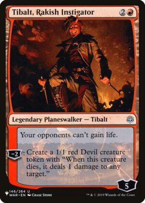 Tibalt, Rakish Instigator<br /><span class="collector-number">Collector No. WAR-146</span>