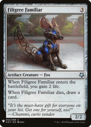 Filigree Familiar<br /><span class="collector-number">Collector No. GNT-52</span>