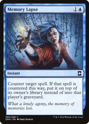 Memory Lapse<br /><span class="collector-number">Collector No. 60</span>