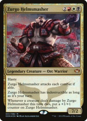 Zurgo Helmsmasher - Foil<br /><span class="collector-number">Collector No. 1</span>