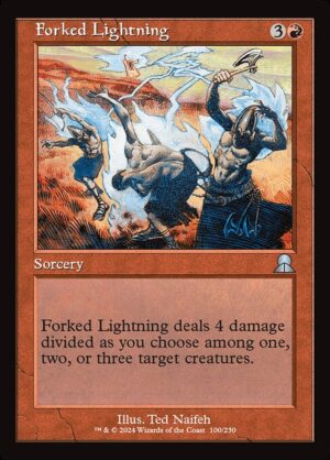 Forked Lightning<br /><span class="collector-number">Collector No. ME3-100</span>