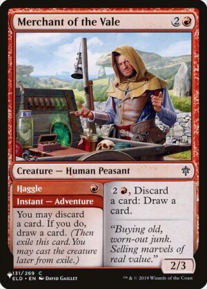 Merchant of the Vale // Haggle<br /><span class="collector-number">Collector No. ELD-131</span>