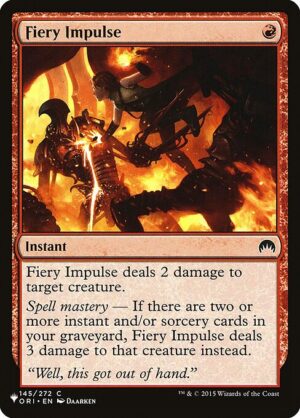 Fiery Impulse<br /><span class="collector-number">Collector No. ORI-145</span>