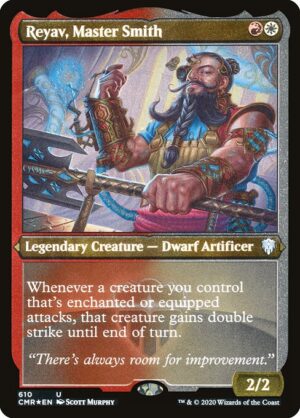 Reyav, Master Smith - Etched<br /><span class="collector-number">Collector No. 610</span>