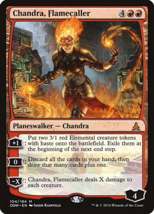 Chandra, Flamecaller<br /><span class="collector-number">Collector No. 104</span>