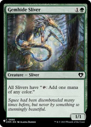 Gemhide Sliver<br /><span class="collector-number">Collector No. CMM-896</span>