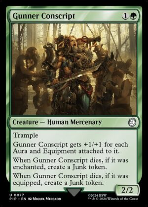 Gunner Conscript - Foil<br /><span class="collector-number">Collector No. 77</span>