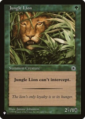 Jungle Lion<br /><span class="collector-number">Collector No. POR-171</span>