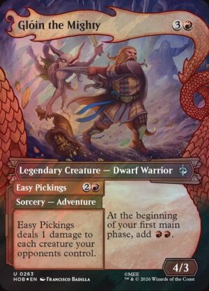Glóin the Mighty // Easy Pickings Surge - Surge Foil<br /><span class="collector-number">Collector No. 263</span>