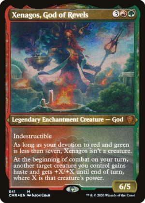 Xenagos, God of Revels - Etched<br /><span class="collector-number">Collector No. 541</span>