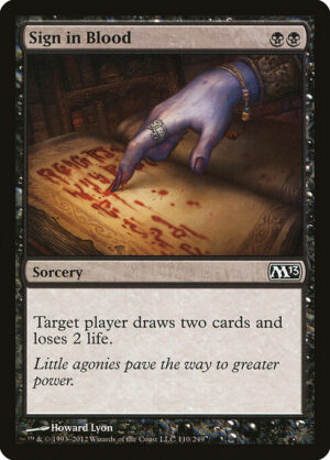 Sign in Blood<br /><span class="collector-number">Collector No. 110</span>