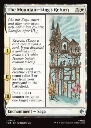 The Mountain-king's Return - Foil<br /><span class="collector-number">Collector No. 22</span>