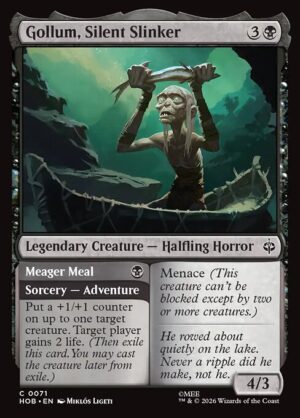 Gollum, Silent Slinker // Meager Meal - Foil<br /><span class="collector-number">Collector No. 71</span>