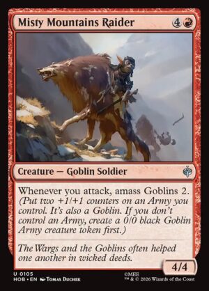 Misty Mountains Raider - Foil<br /><span class="collector-number">Collector No. 105</span>