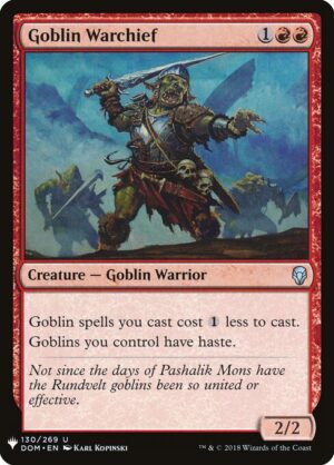 Goblin Warchief<br /><span class="collector-number">Collector No. DOM-130</span>
