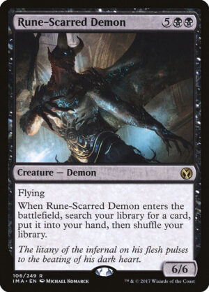 Rune-Scarred Demon<br /><span class="collector-number">Collector No. 106</span>