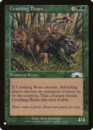 Crashing Boars<br /><span class="collector-number">Collector No. EXO-108</span>
