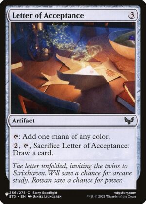 Letter of Acceptance<br /><span class="collector-number">Collector No. STX-256</span>