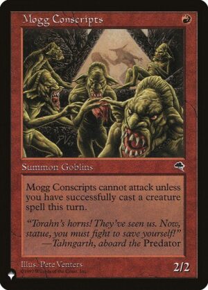 Mogg Conscripts<br /><span class="collector-number">Collector No. TMP-189</span>