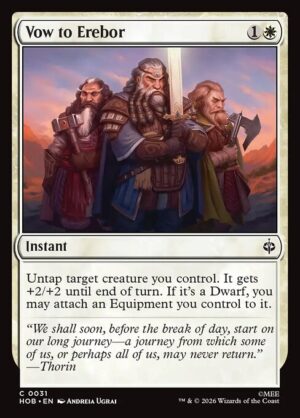 Vow to Erebor - Foil<br /><span class="collector-number">Collector No. 31</span>