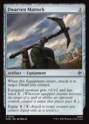 Dwarven Mattock - Foil<br /><span class="collector-number">Collector No. 172</span>