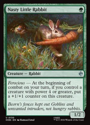 Nasty Little Rabbit - Foil<br /><span class="collector-number">Collector No. 130</span>