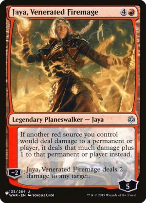 Jaya, Venerated Firemage<br /><span class="collector-number">Collector No. WAR-135</span>
