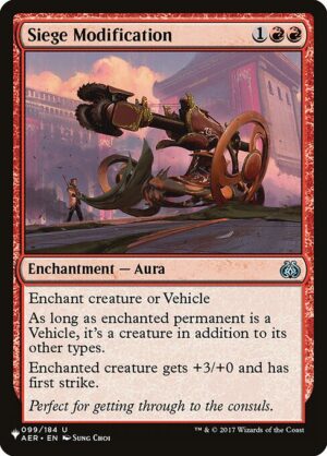 Siege Modification<br /><span class="collector-number">Collector No. AER-99</span>