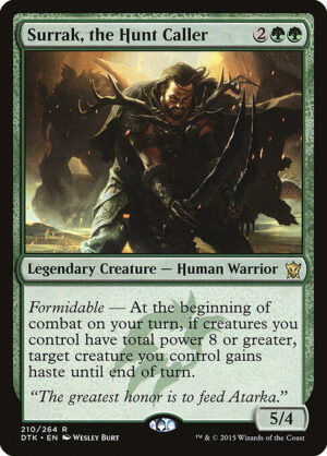 Surrak, the Hunt Caller<br /><span class="collector-number">Collector No. 210</span>