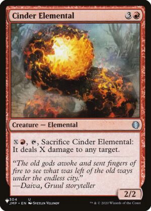 Cinder Elemental<br /><span class="collector-number">Collector No. JMP-304</span>