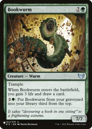Bookwurm<br /><span class="collector-number">Collector No. STX-123</span>