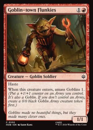 Goblin-town Flunkies - Foil<br /><span class="collector-number">Collector No. 100</span>