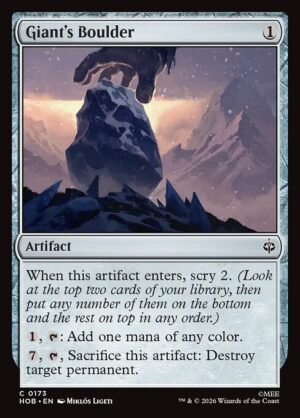 Giant's Boulder - Foil<br /><span class="collector-number">Collector No. 173</span>