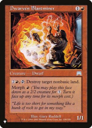 Dwarven Blastminer<br /><span class="collector-number">Collector No. ONS-199</span>