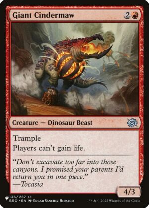 Giant Cindermaw<br /><span class="collector-number">Collector No. BRO-136</span>