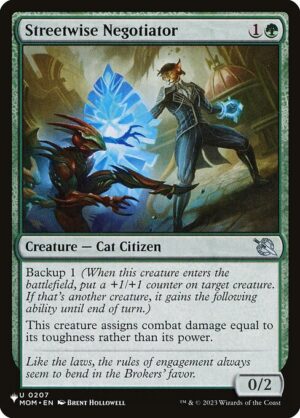 Streetwise Negotiator<br /><span class="collector-number">Collector No. MOM-207</span>