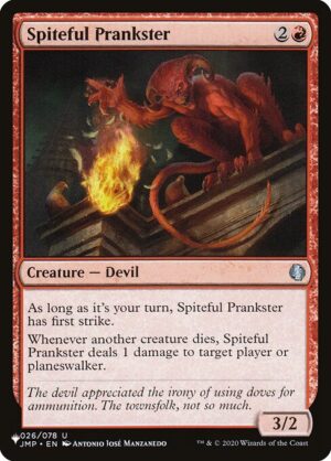 Spiteful Prankster<br /><span class="collector-number">Collector No. JMP-26</span>