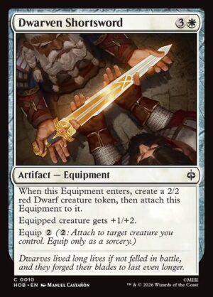Dwarven Shortsword - Foil<br /><span class="collector-number">Collector No. 10</span>
