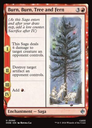 Burn, Burn, Tree and Fern - Foil<br /><span class="collector-number">Collector No. 90</span>