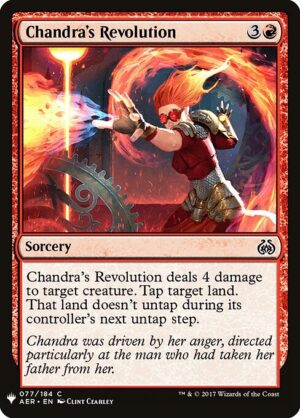 Chandra's Revolution<br /><span class="collector-number">Collector No. AER-77</span>