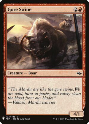 Gore Swine<br /><span class="collector-number">Collector No. FRF-103</span>