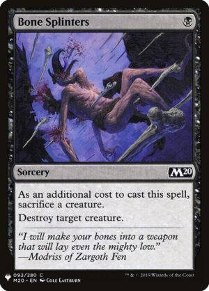Bone Splinters<br /><span class="collector-number">Collector No. M20-92</span>