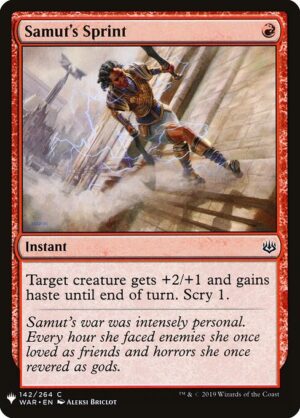Samut's Sprint<br /><span class="collector-number">Collector No. WAR-142</span>