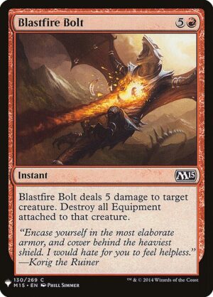 Blastfire Bolt<br /><span class="collector-number">Collector No. M15-130</span>