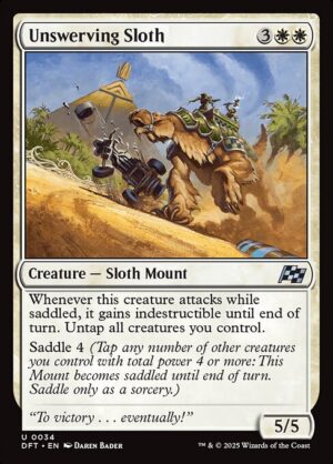 Unswerving Sloth - Foil<br /><span class="collector-number">Collector No. 34</span>
