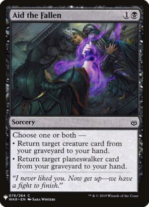 Aid the Fallen<br /><span class="collector-number">Collector No. WAR-76</span>