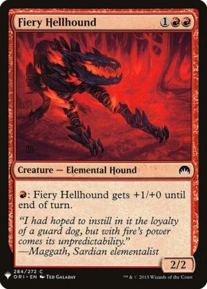 Fiery Hellhound<br /><span class="collector-number">Collector No. ORI-284</span>
