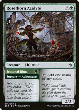 Rosethorn Acolyte // Seasonal Ritual<br /><span class="collector-number">Collector No. 174</span>